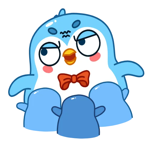Стикер 12 👏 Пингвин Снежок / Snowy the Penguin