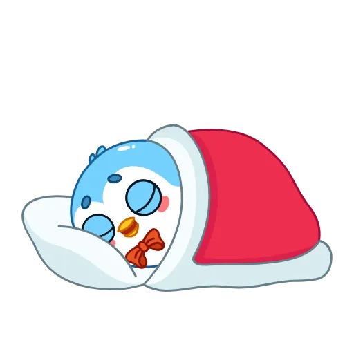 Стикер 22 👏 Пингвин Снежок / Snowy the Penguin
