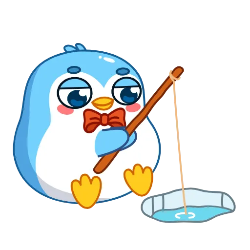 Стикер 14 👏 Пингвин Снежок / Snowy the Penguin