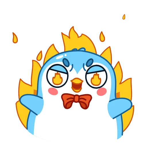 Стикер 2 👏 Пингвин Снежок / Snowy the Penguin