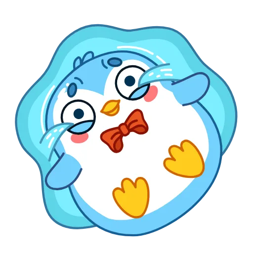 Стикер 19 👏 Пингвин Снежок / Snowy the Penguin