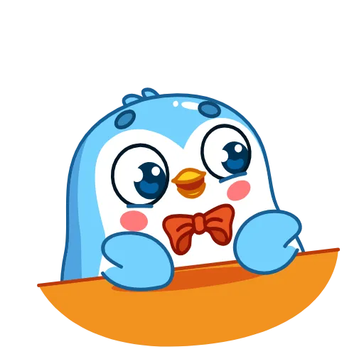 Стикер 11 👏 Пингвин Снежок / Snowy the Penguin