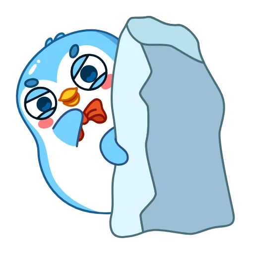 Стикер 5 👏 Пингвин Снежок / Snowy the Penguin
