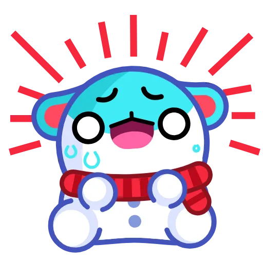 😱 Эмодзи «Snow Rabbit» для Telegram