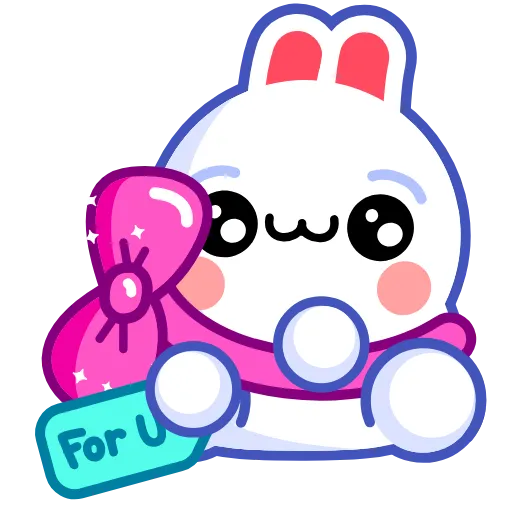 ☺️ Эмодзи «Snow Rabbit» для Telegram