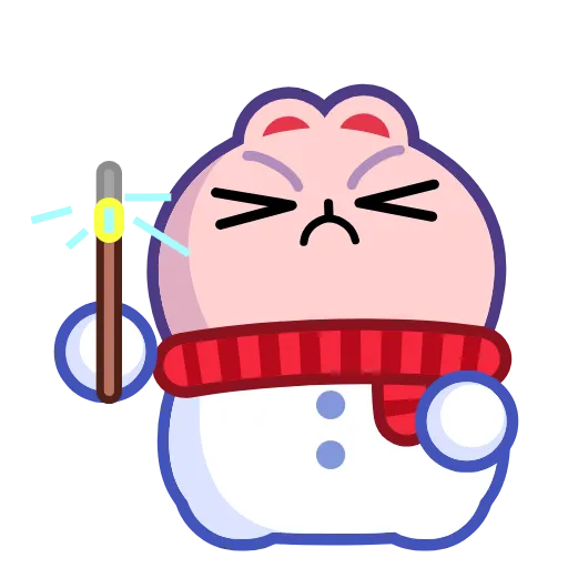 🤬 Эмодзи «Snow Rabbit» для Telegram