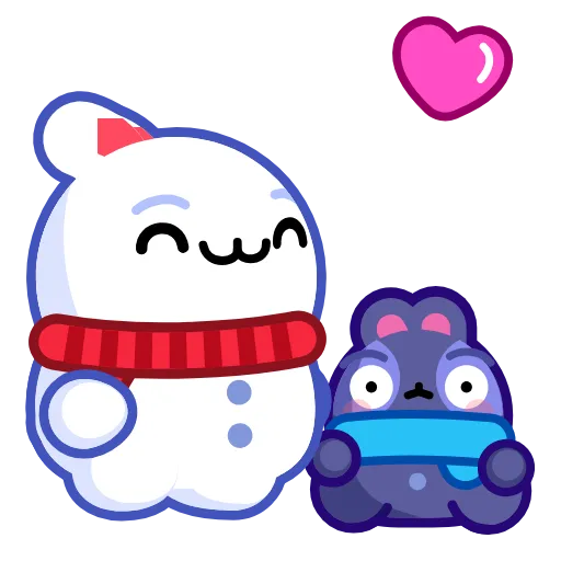 💋 Эмодзи «Snow Rabbit» для Telegram