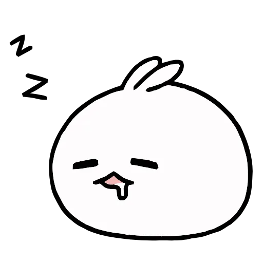😪 Стикер «Snowball Rabbit» для Telegram