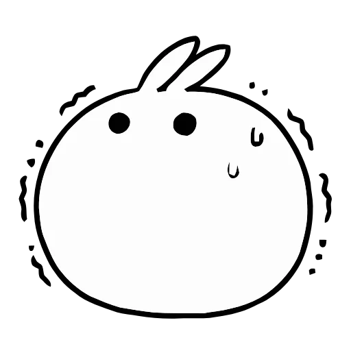 😰 Стикер «Snowball Rabbit» для Telegram