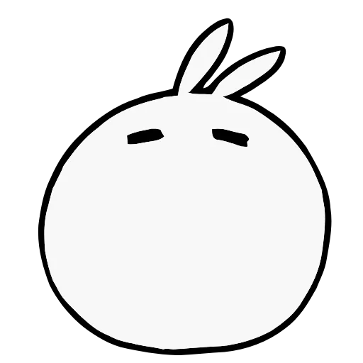 😶 Стикер «Snowball Rabbit» для Telegram