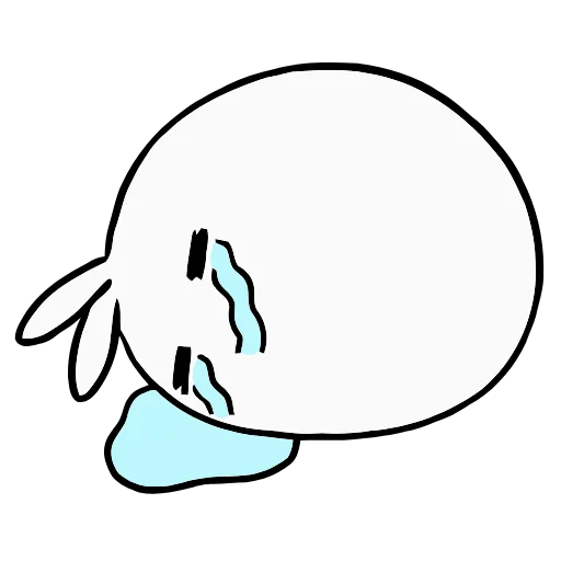 😭 Стикер «Snowball Rabbit» для Telegram