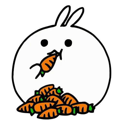 🥕 Стикер «Snowball Rabbit» для Telegram
