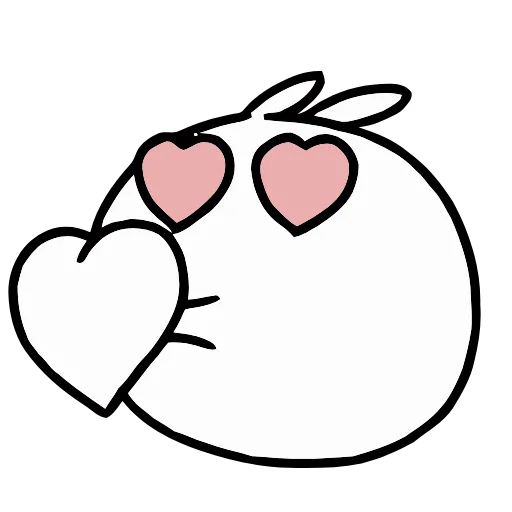 Стикерпак Snowball Rabbit для Telegram