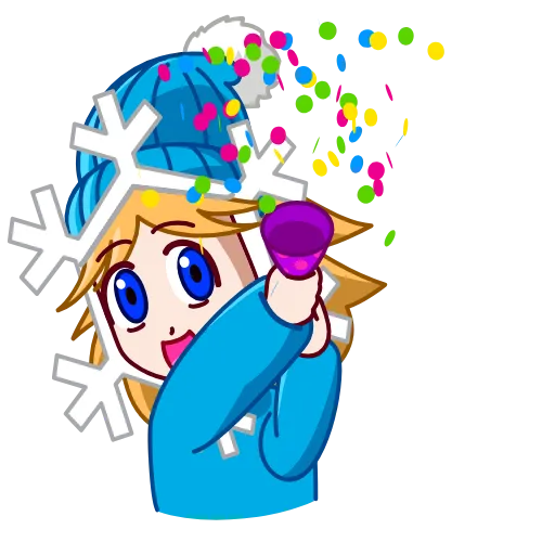 Стикер 10 Snowflake