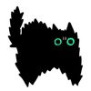 Стикер 50 ‍⬛ Black Cat - черный котик