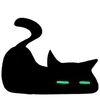 Стикер 56 ‍⬛ Black Cat - черный котик