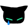 Стикер 12 ‍⬛ Black Cat - черный котик