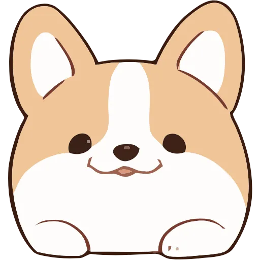 Стикер 4 Soft Corgi