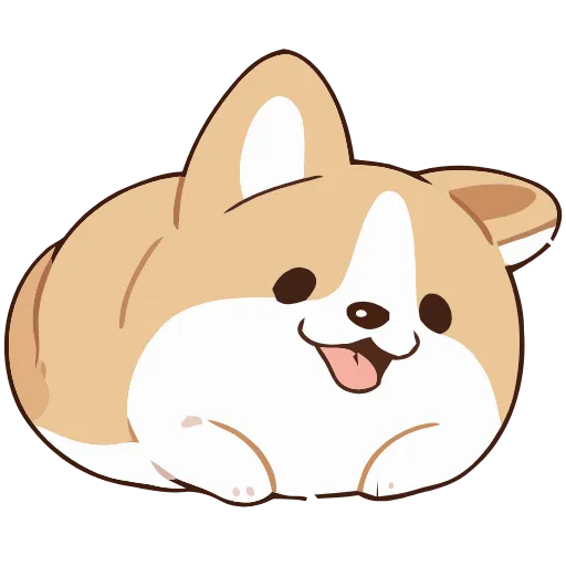 Стикер 13 Soft Corgi