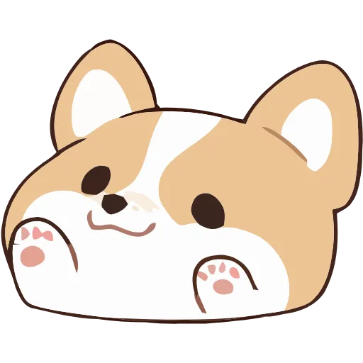 Стикер 10 Soft Corgi