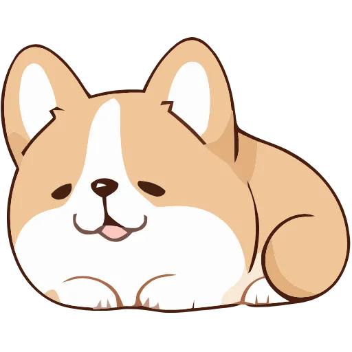 Стикер 18 Soft Corgi
