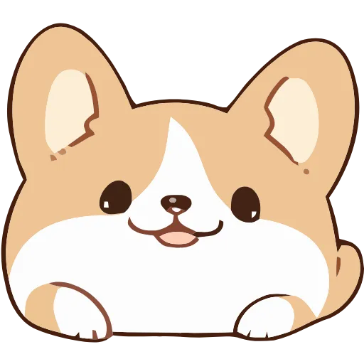 Стикер 21 Soft Corgi