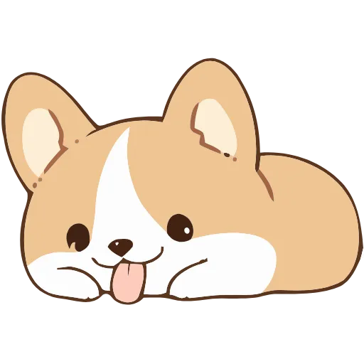Стикер 14 Soft Corgi