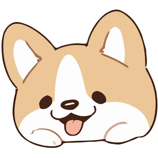 Стикер 23 Soft Corgi