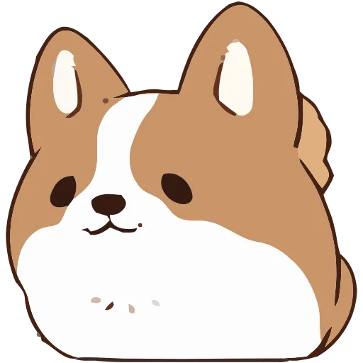 Стикер 33 Soft Corgi