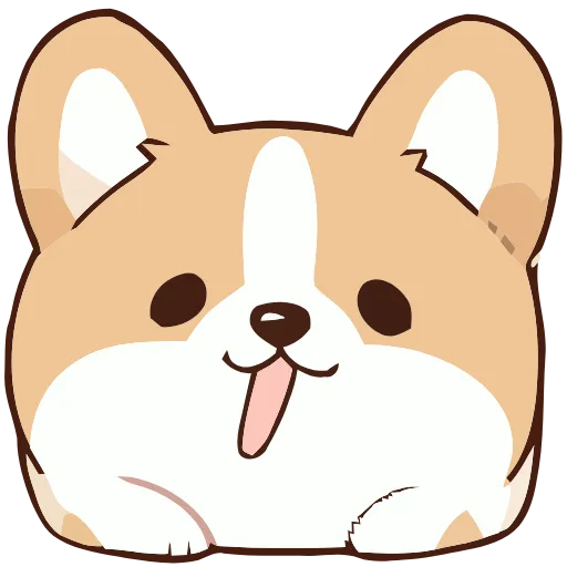 Стикер 5 Soft Corgi