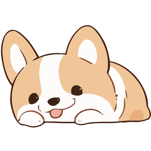 Стикер 20 Soft Corgi