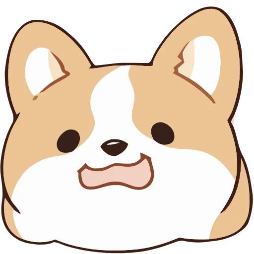 Стикер 3 Soft Corgi