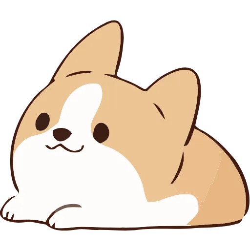 Стикер 34 Soft Corgi