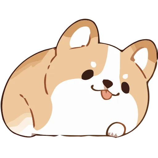 Стикер 17 Soft Corgi