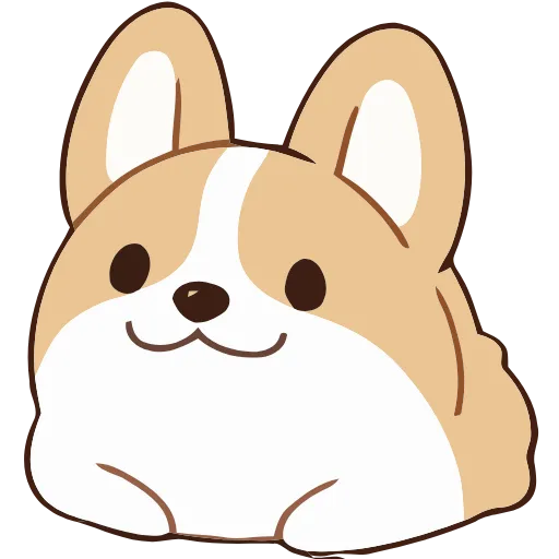 Стикер 12 Soft Corgi