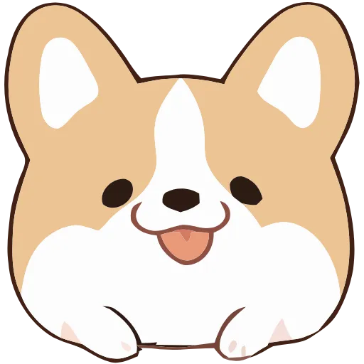 Стикер 2 Soft Corgi