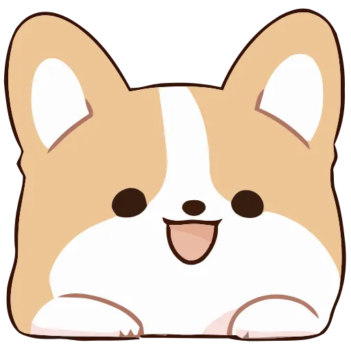 Стикер 28 Soft Corgi