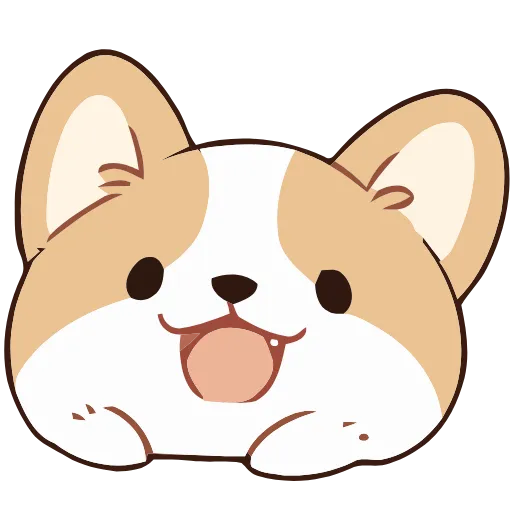 Стикер 25 Soft Corgi