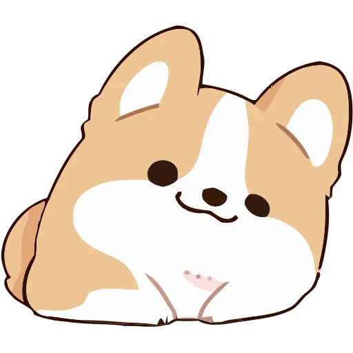 Стикер 7 Soft Corgi