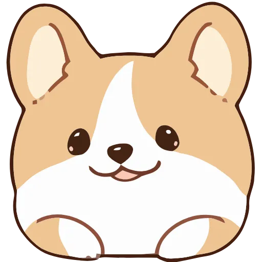 Стикер 8 Soft Corgi
