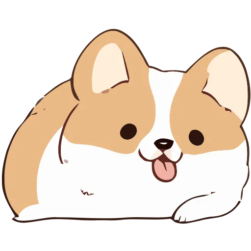 Стикер 11 Soft Corgi