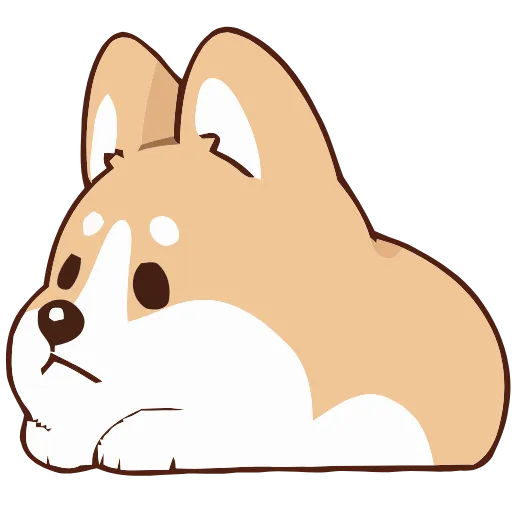 Стикер 30 Soft Corgi