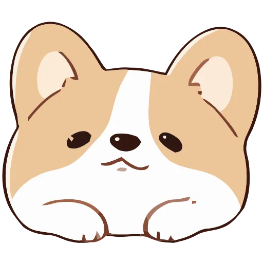 Стикер 24 Soft Corgi