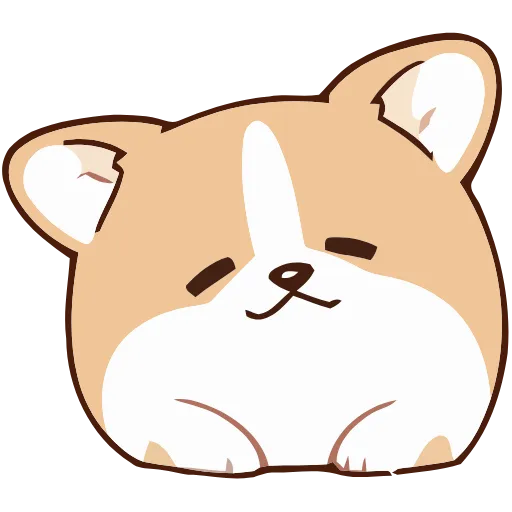 Стикер 37 Soft Corgi