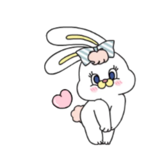 😬 Стикер «粉紅莉可兔 Prt. 1-2 (FULL) [中文]» для Telegram
