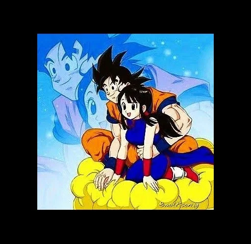 👩‍❤️‍👩 Стикер «Son Goku» для Telegram