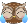 😂 Эмодзи «Совушка - коричневые буквы, цифры, значки, таблички» для Telegram