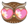 😍 Эмодзи «Совушка - коричневые буквы, цифры, значки, таблички» для Telegram