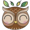 🍃 Эмодзи «Совушка - коричневые буквы, цифры, значки, таблички» для Telegram