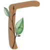 🌿 Эмодзи «Совушка - коричневые буквы, цифры, значки, таблички» для Telegram
